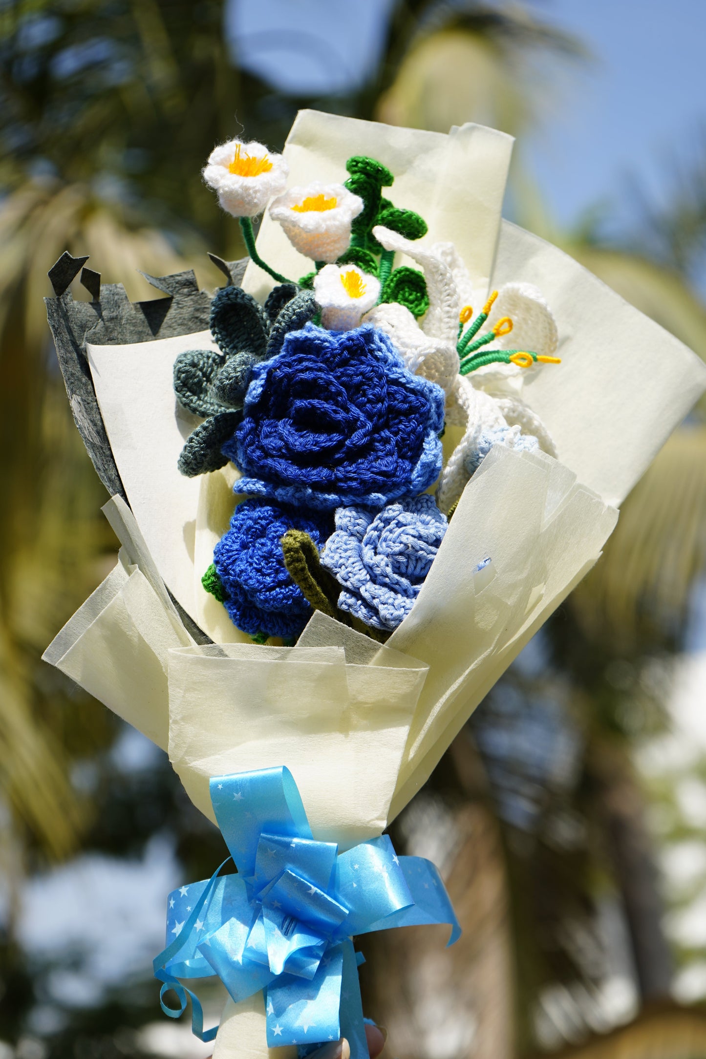 Blue Rose, Lily & Bel Flowers