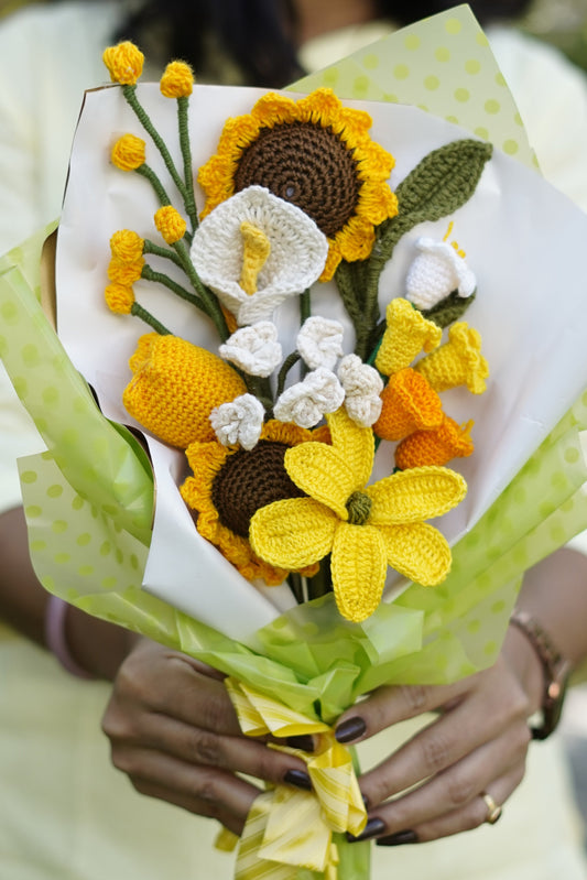 Sunflower kali, Lily & Champa