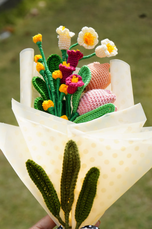 Bel & Tulip Flowers & Goti Sticks