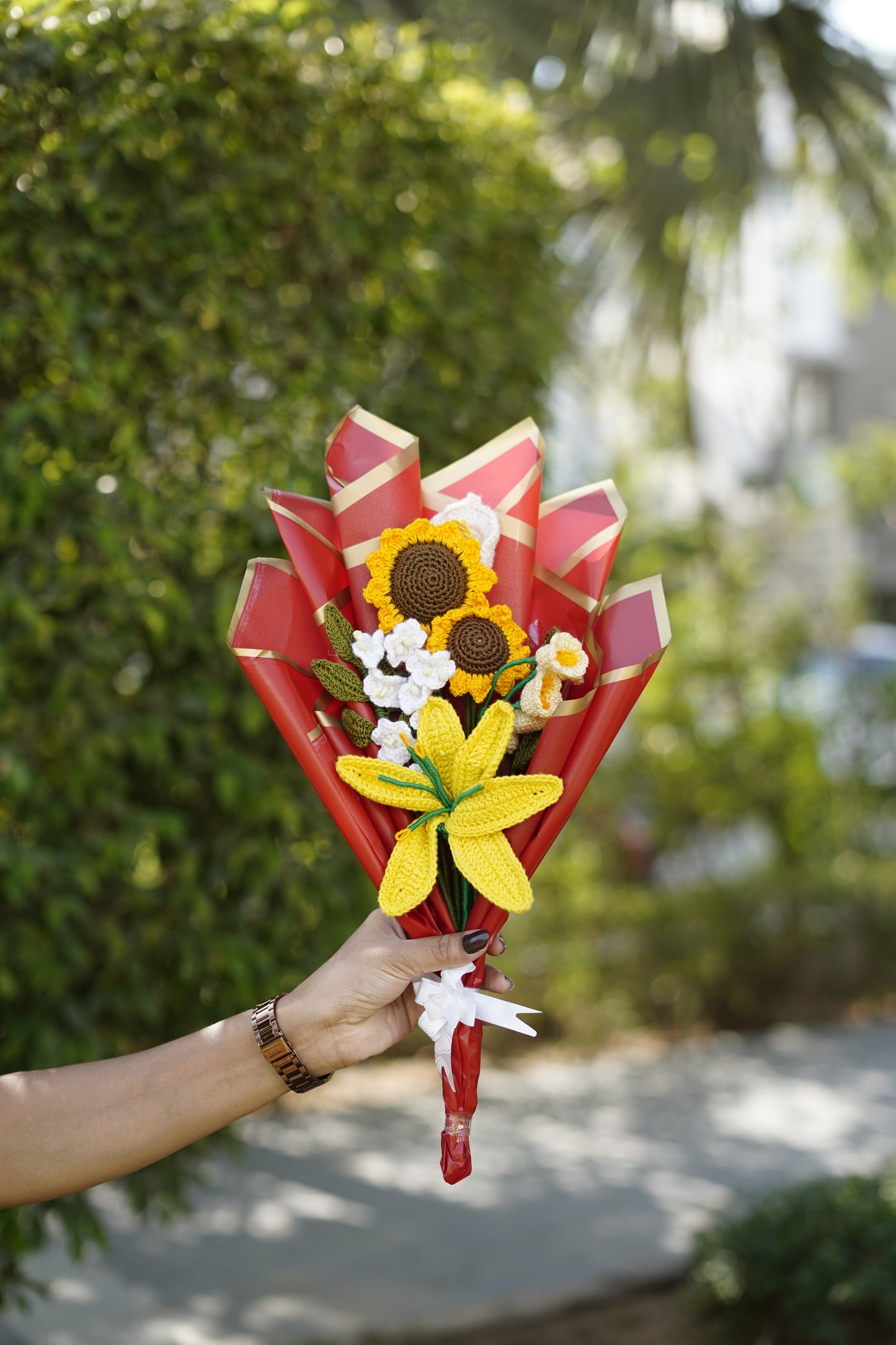 Sunflower, Barmasi & Lily Flowers