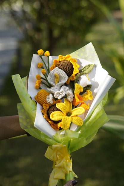Sunflower kali, Lily & Champa