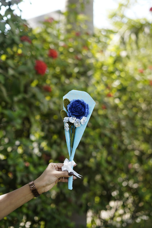 Blue Shaded Rose