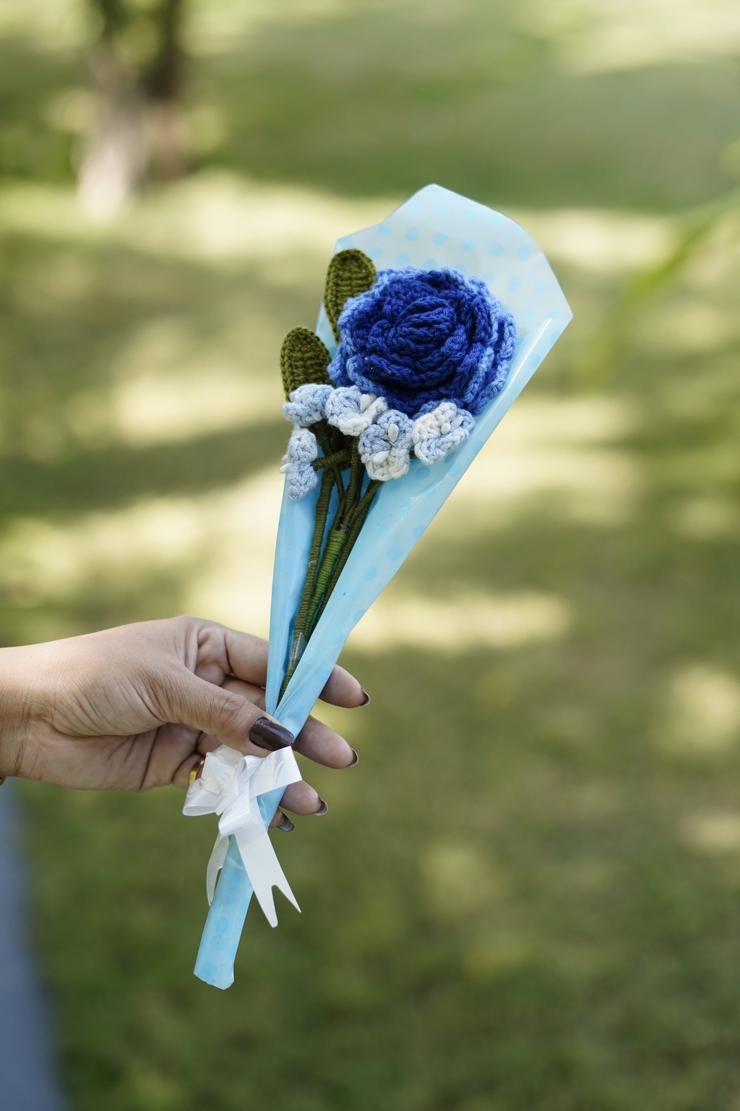 Blue Shaded Rose