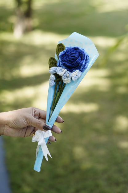 Blue Shaded Rose