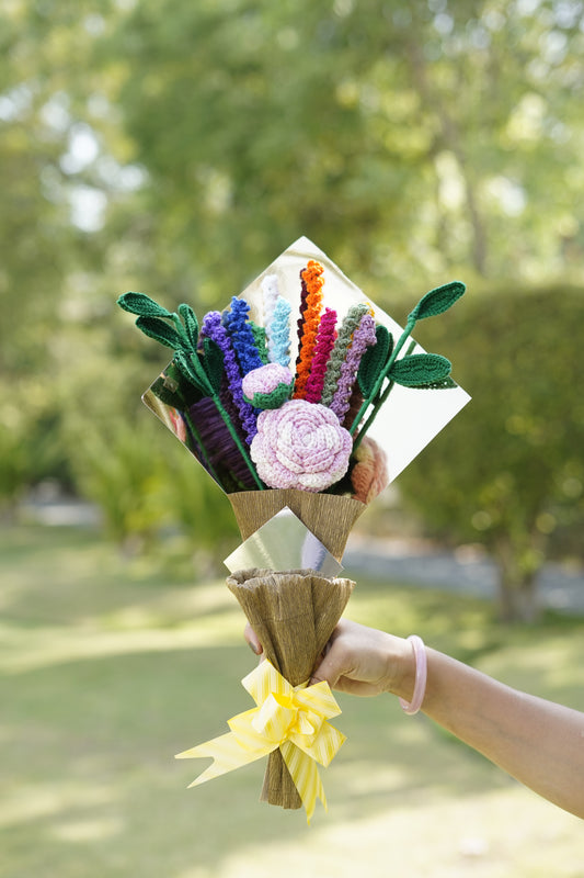 Light Pink Rose & Flower Sticks