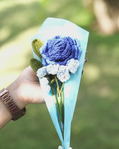 Blue Shaded Rose
